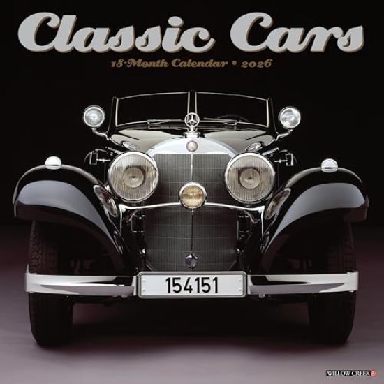 Classic Cars 2026 Wall Calendar