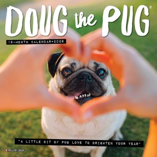 Doug the Pug 2026 Mini Wall Calendar