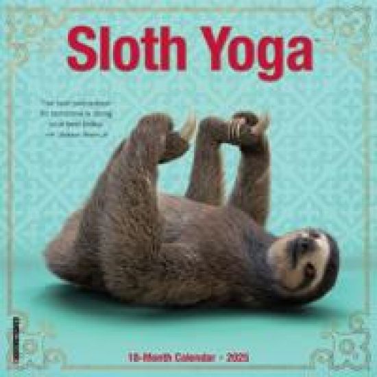 Sloth Yoga 2026 Mini Wall Calendar