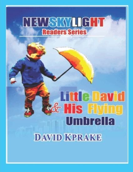 Little David and his flying umbrella