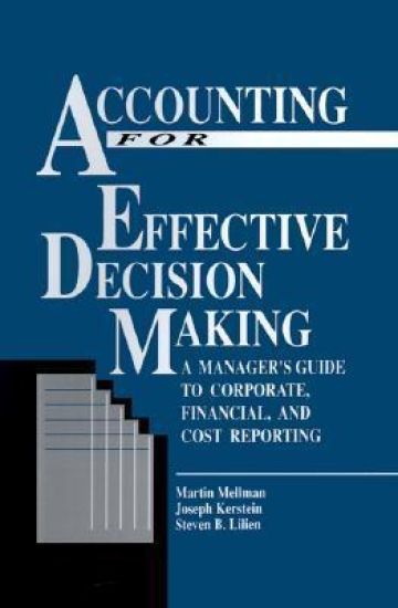 Accounting For Effective Decision Making