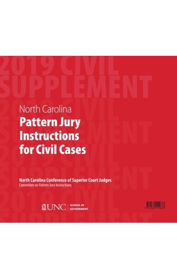 June 2019 Supplement to North Carolina Pattern Jury Instructions for Civil Cases