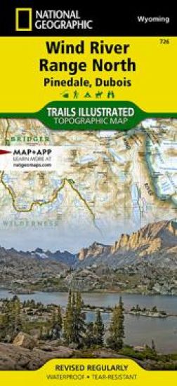 Wind River Range North Map [pinedale, Dubois]