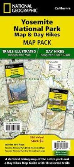 Yosemite National Park Map & Day Hikes [map Pack Bundle]