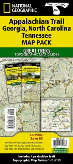 Appalachian Trail: Georgia, North Carolina, Tennessee [map Pack Bundle]