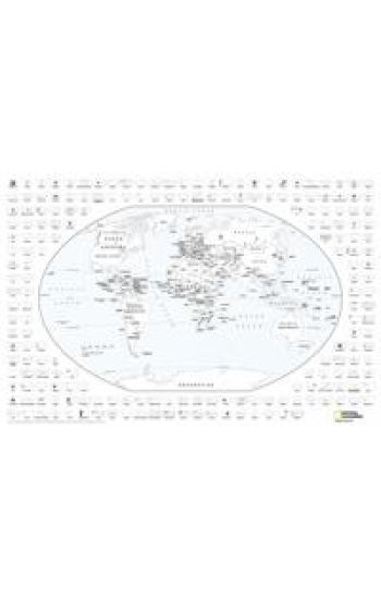 World Coloring Map [tubed]