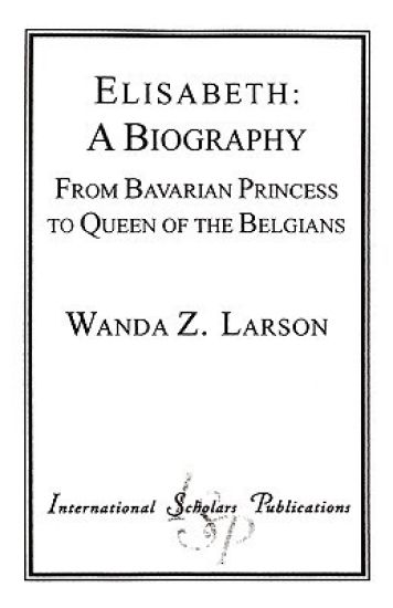 Elisabeth: A Biography
