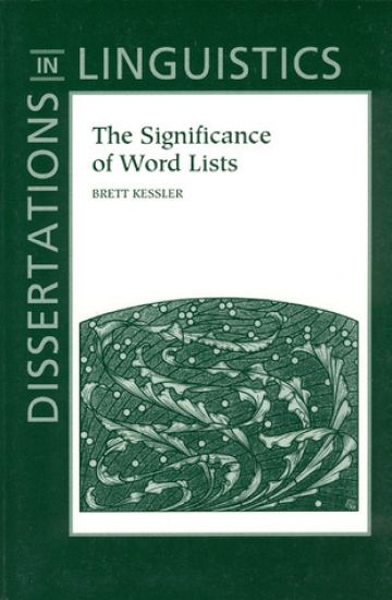The Significance of Word Lists