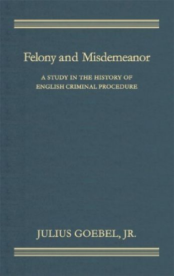 Felony and Misdemeanor [1937]