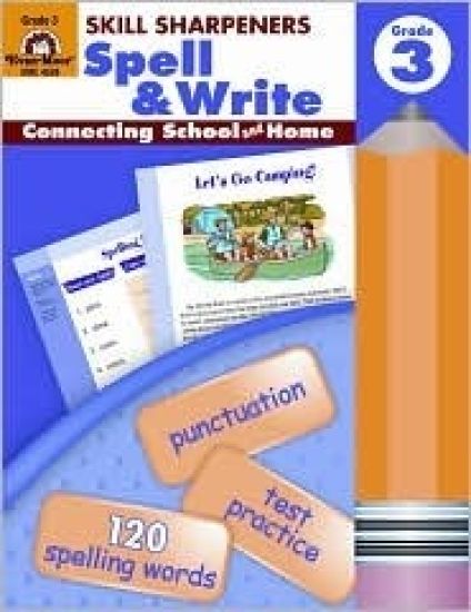 Skill Sharpeners: Spell & Write, Grade 3 Workbook