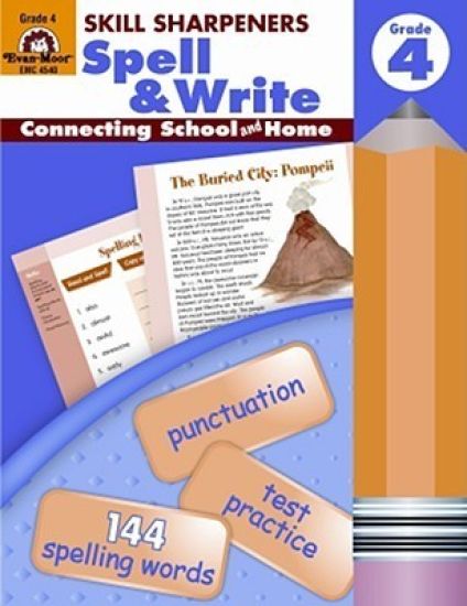 Skill Sharpeners: Spell & Write, Grade 4 Workbook