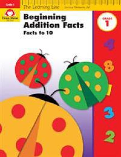 Learning Line: Beginning Addition - Facts to 10, Grade 1 Workbook