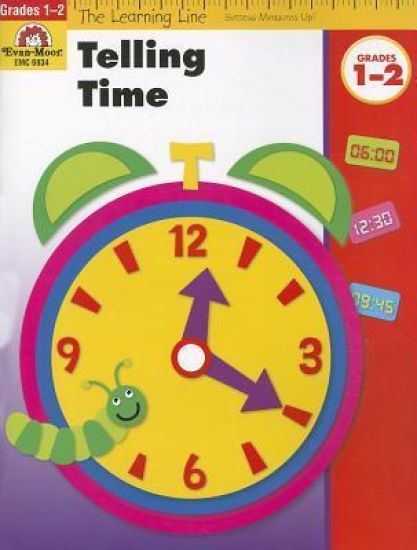 Learning Line: Telling Time, Grade 1 - 2 Workbook