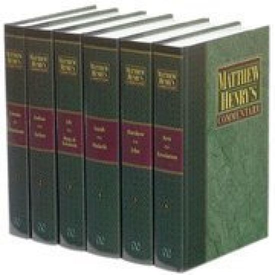 Matthew Henry's Commentary on the Whole Bible, Complete 6-Volume Set