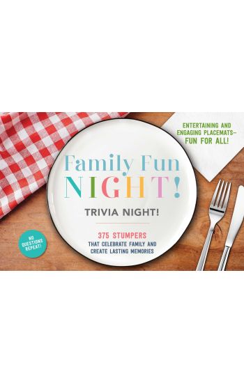 The Family Fun Night Trivia Night Placemats
