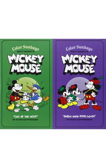 Walt Disney's Mickey Mouse Color Sundays Gift Box Set: Call of the Wild and Robin Hood Rises Again: Vols. 1 & 2