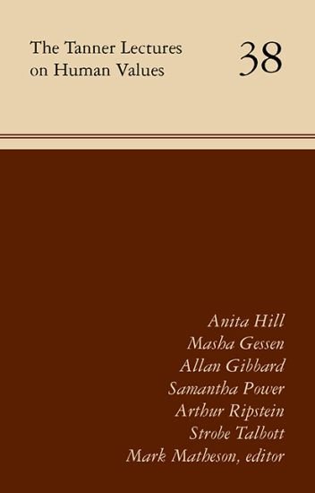 The Tanner Lectures on Human Values