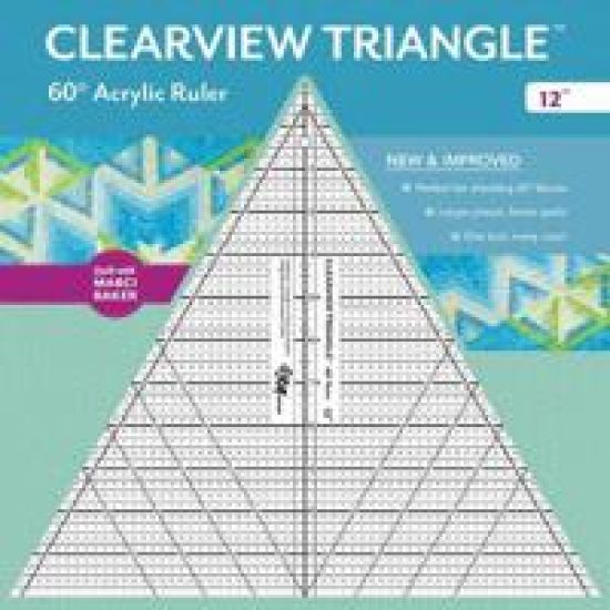 Clearview Triangle™ 60° Acrylic Ruler - 12"
