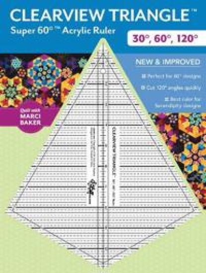 Clearview Triangle Super 60° Acrylic Ruler