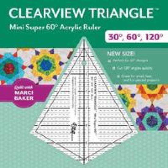 Clearview Triangle™ Mini Super 60° Acrylic Ruler