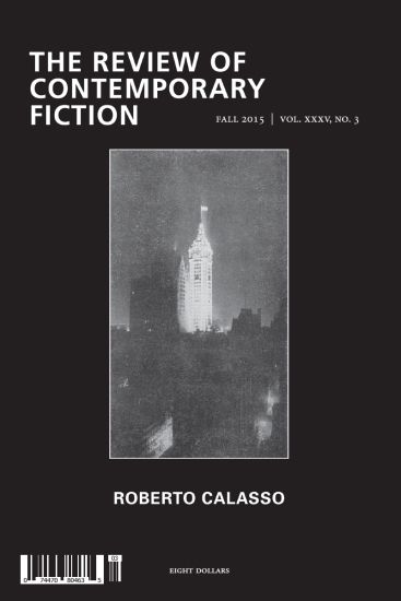 The Review of Contemporary Fiction: Roberto Calasso Issue