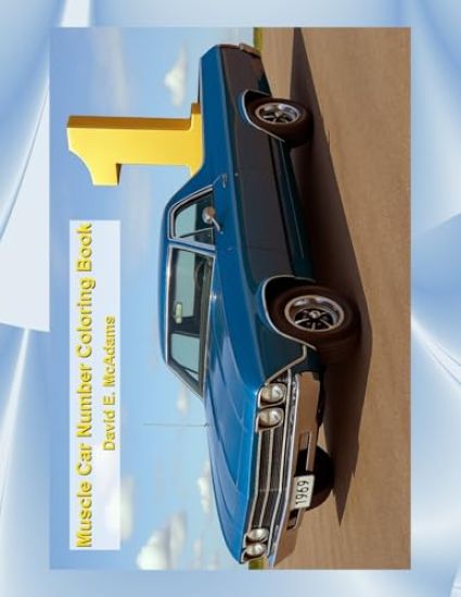 Muscle Car Number Coloring Book