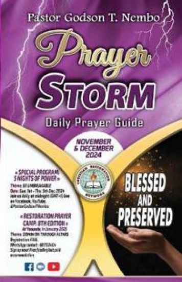 Prayer Storm - November & December 2024