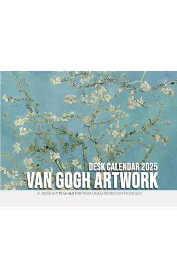 Van Gogh Artwork Desk Calendar 2025