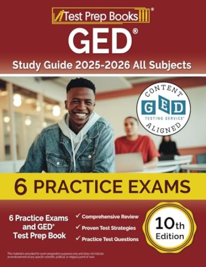 GED Study Guide 2025-2026 All Subjects