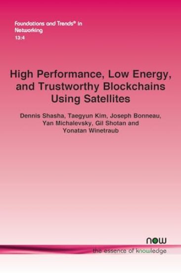 High Performance, Low Energy, and Trustworthy Blockchains Using Satellites