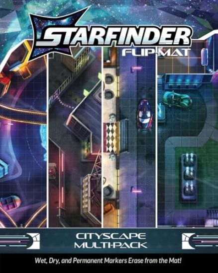 Starfinder Flip-Mat: Cityscape Multi-Pack