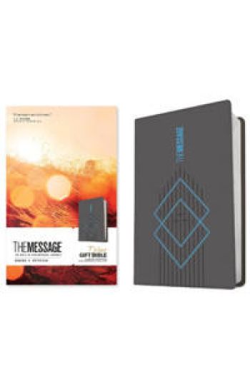 Message Deluxe Gift Bible, Charcoal