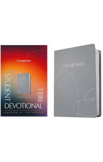 Message Student Devotional Bible Stone Gray, The