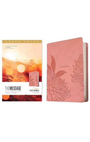 Message Deluxe Gift Bible, Large Print, Dusty Pink