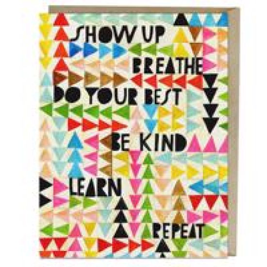 6-Pack Lisa Congdon for Em & Friends Women Show Up, Breathe Card