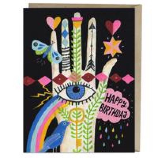 6-Pack Lisa Congdon for Em & Friends Women Rainbow Hand Card