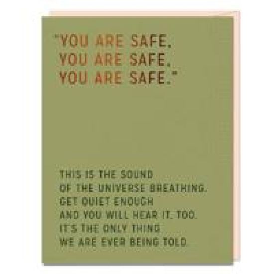 6-Pack Elizabeth Gilbert You Are Safe Card