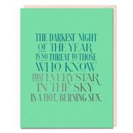 6-Pack  Elizabeth Gilbert for Em & Friends The Darkest Night Card