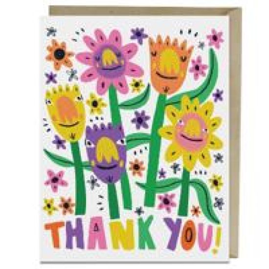 6 Pack Barry Lee for EmFriends Thank You Flowers Thank You Card
