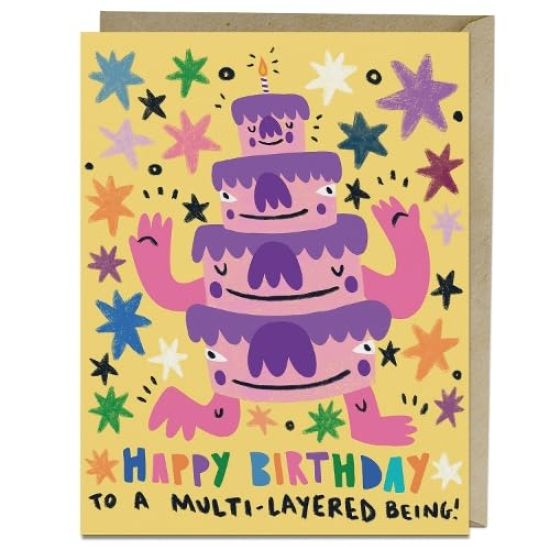 6 Pack Barry Lee for EmFriends Multi-layered Birthday Card