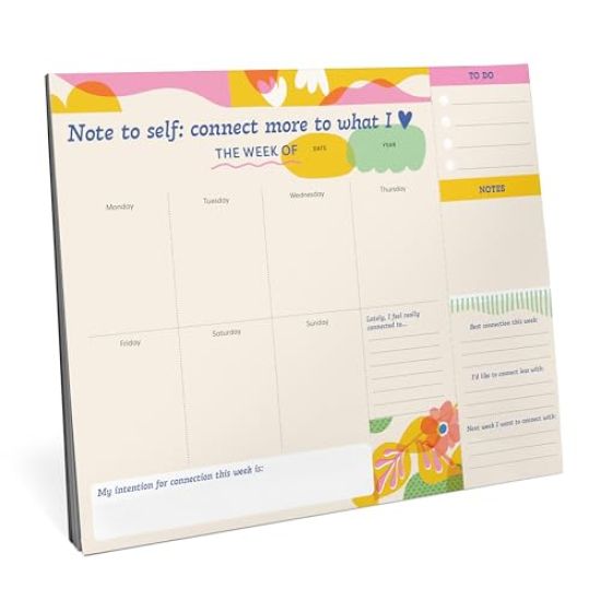 Em & Friends Whole Year of Connecting Weekly Desktop Planner