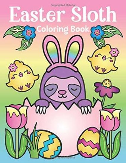Easter Sloth Coloring Book
