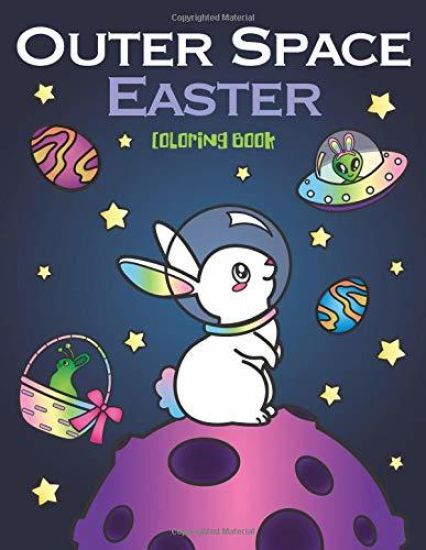 Outer Space Easter Coloring Book