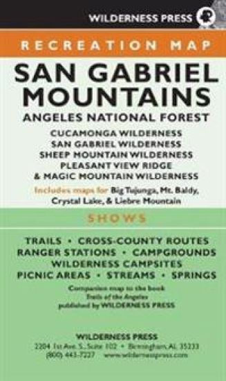 MAP San Gabriel Mountains