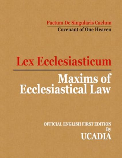 Maxims of Ecclesiastical Law