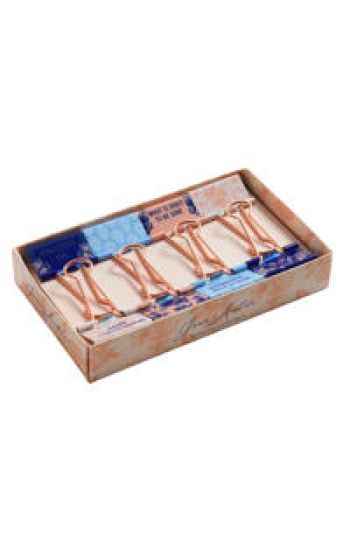 Jane Austen: Floral Patterns Binder Clips