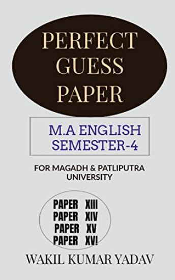 Perfect Guess Paper M.a English Semester-4