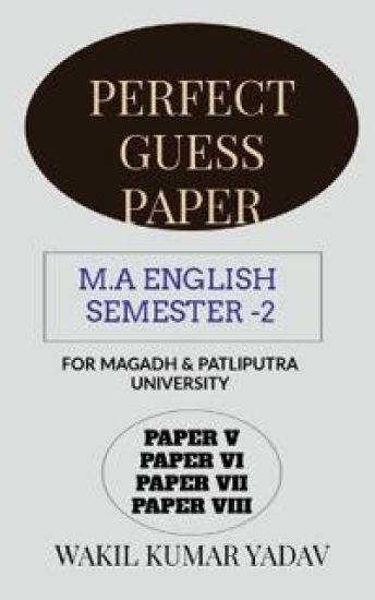 Perfect Guess Paper M.a English Semester -2