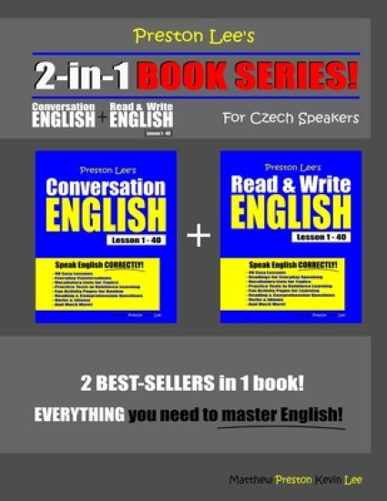 Preston Lee's 2-in-1 Book Series! Conversation English & Read & Write English Lesson 1 - 40 For Czech Speakers