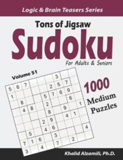 Tons of Jigsaw Sudoku for Adults & Seniors: 1000 Medium Puzzles